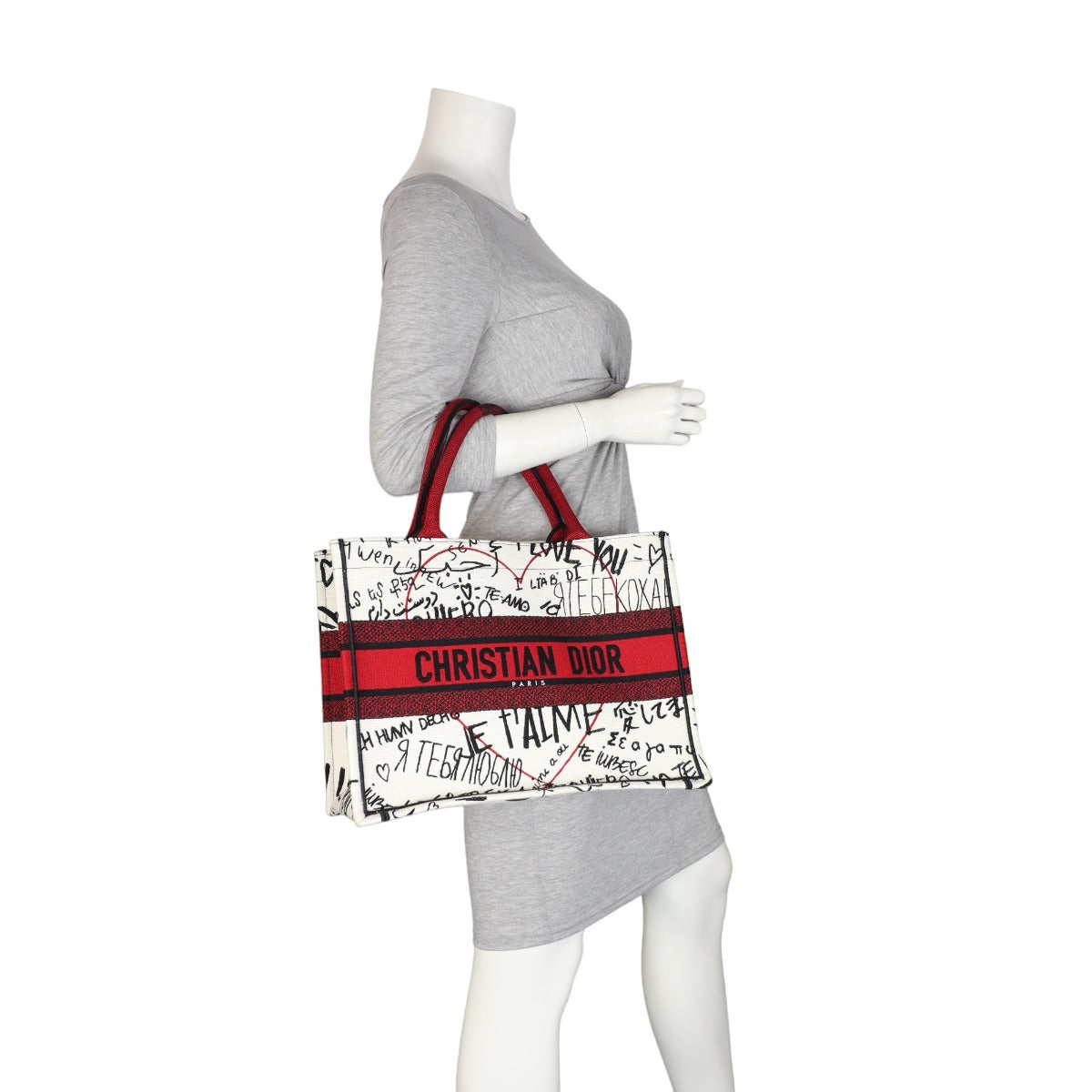 Dior Book Tote Medium DiorAmour Graffiti