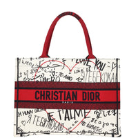 Dior Book Tote Medium DiorAmour Graffiti