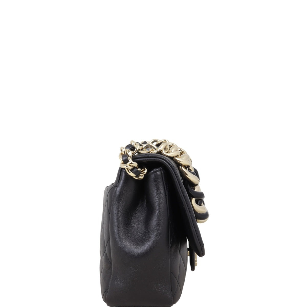 Chanel Elegant Plexi Double Chain Flap Bag