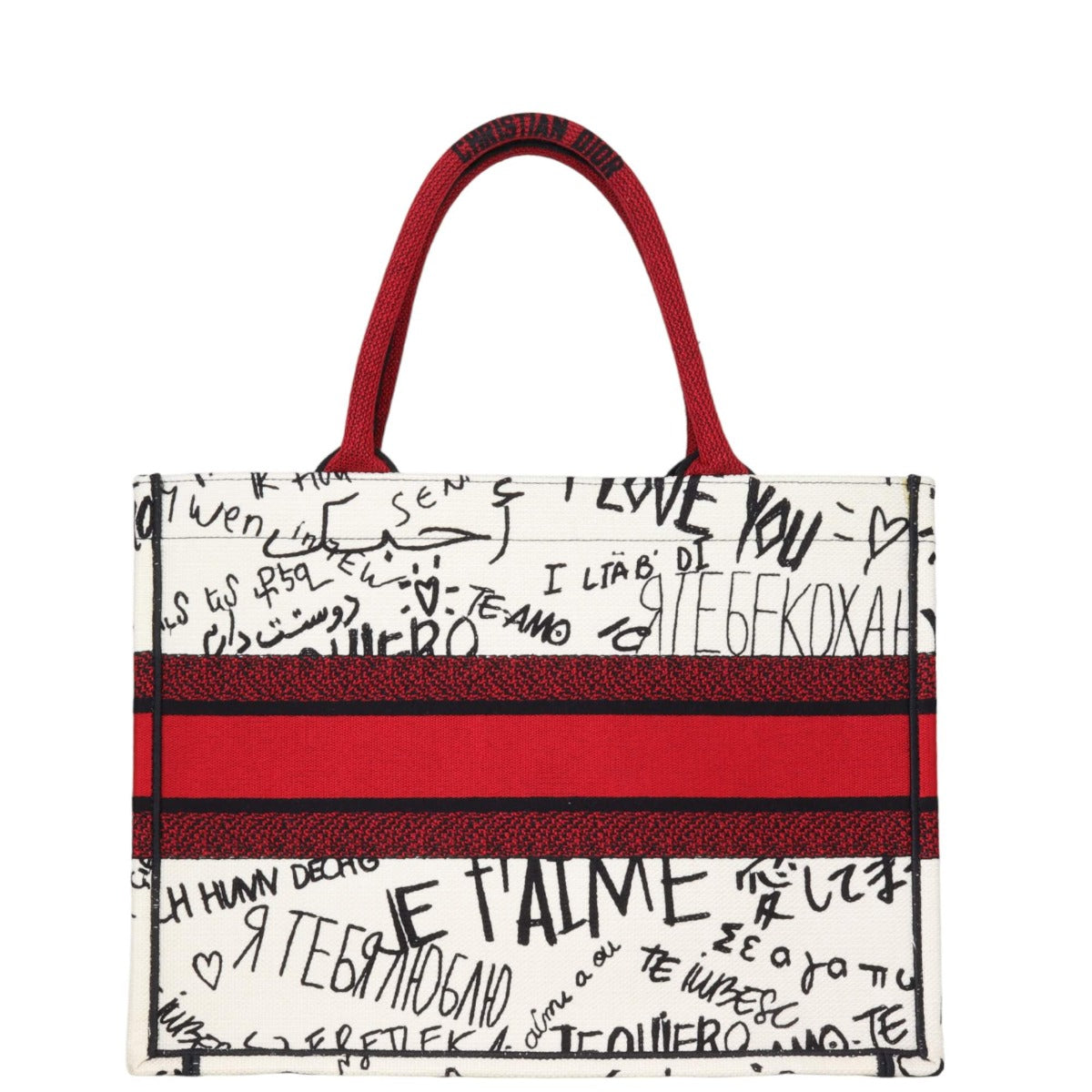 Dior Book Tote Medium DiorAmour Graffiti