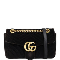 Gucci Marmont Velvet Small Shoulder Bag
