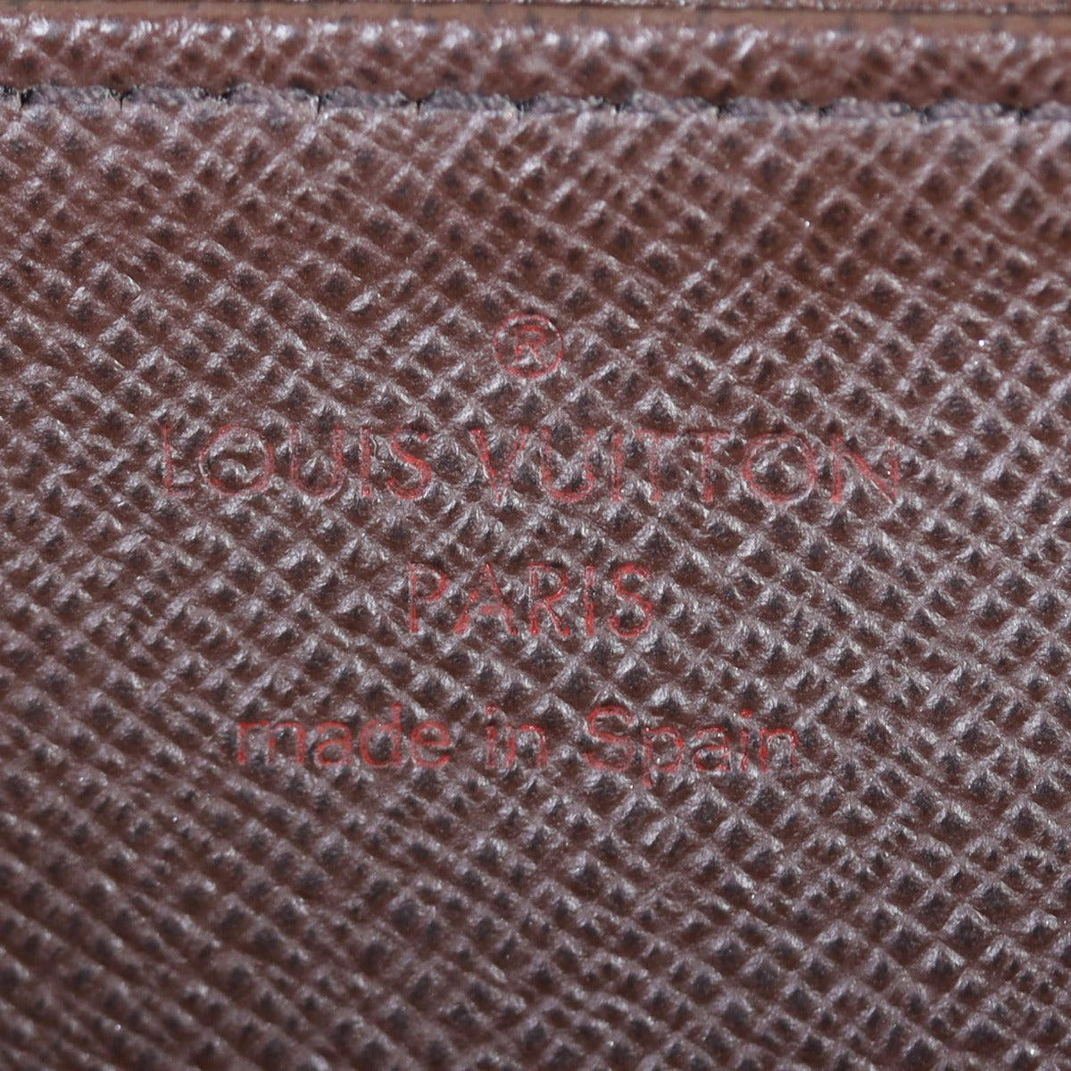 Louis Vuitton Zippy Wallet Damier Ebene Interior Stamp