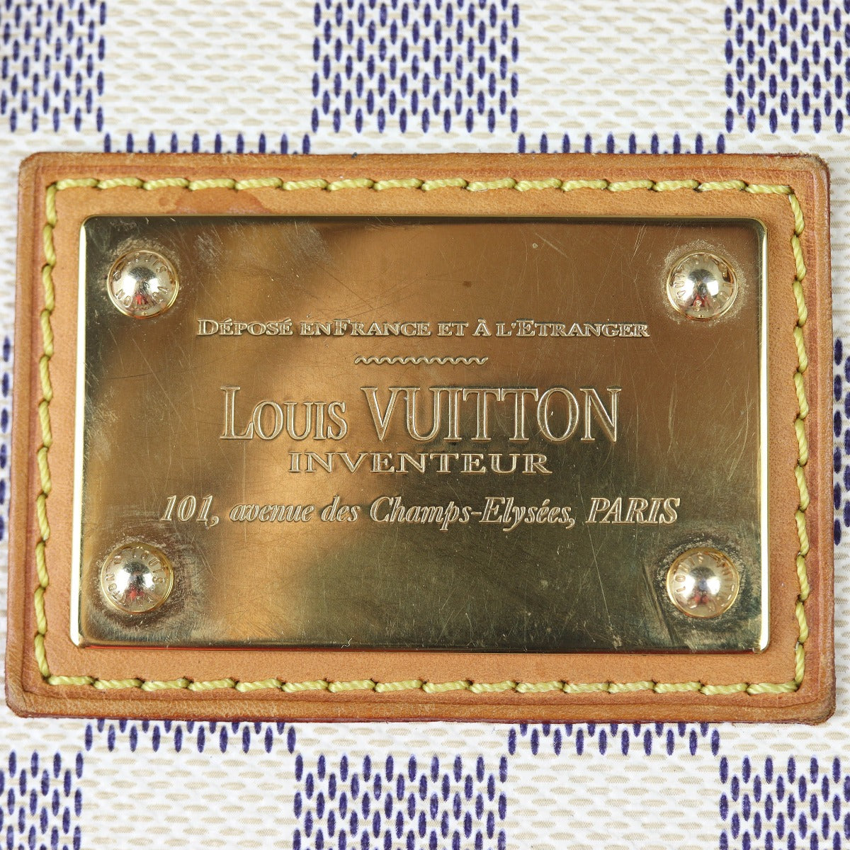 Louis Vuitton Hampstead PM Damier Azur hardware