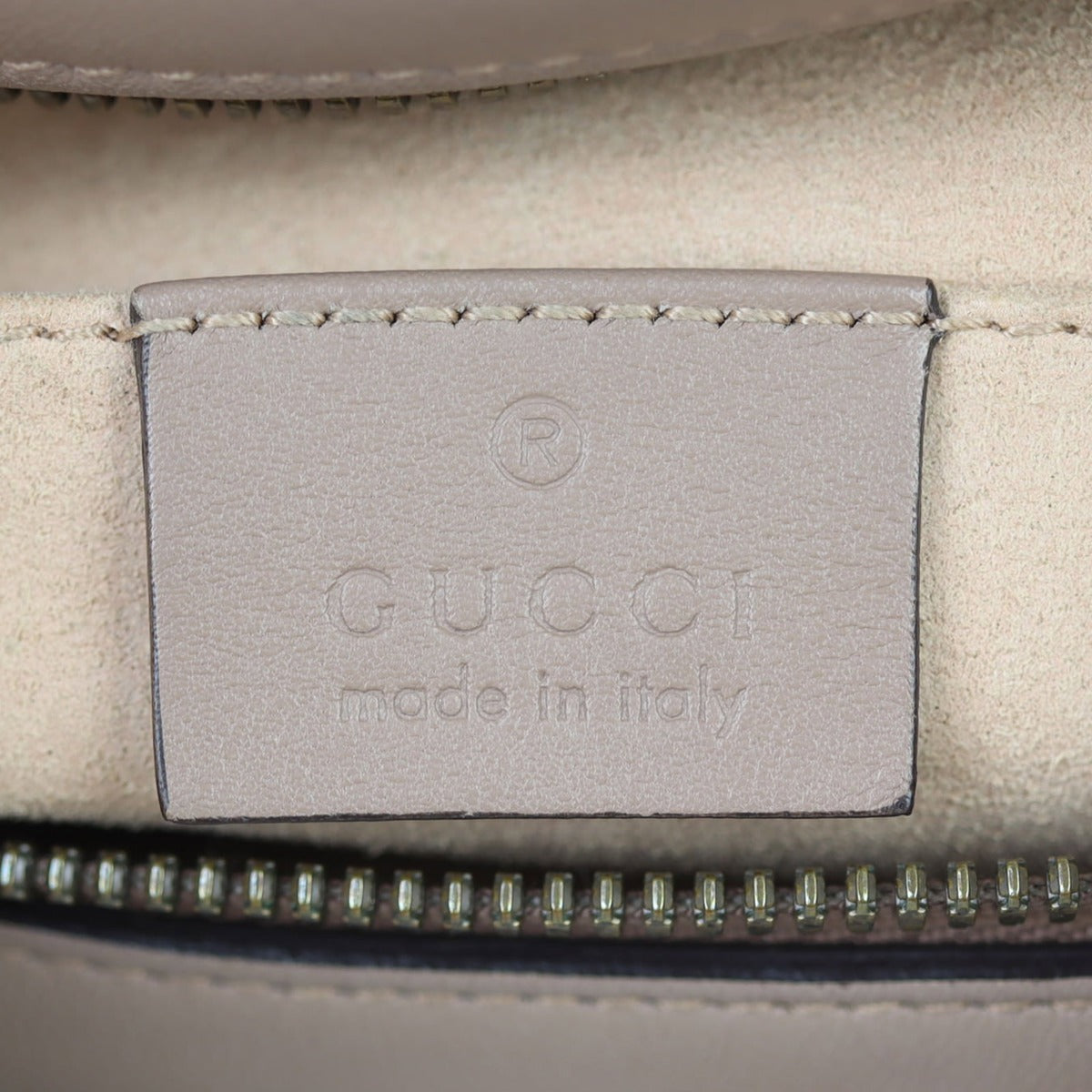 Gucci GG Marmont Small Camera Bag Interior Stamp