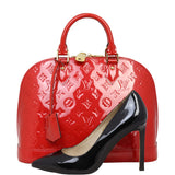 Louis Vuitton Alma PM Monogram Vernis | Cerise Red