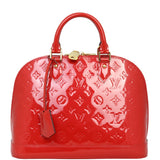 Louis Vuitton Alma PM Monogram Vernis | Cerise Red