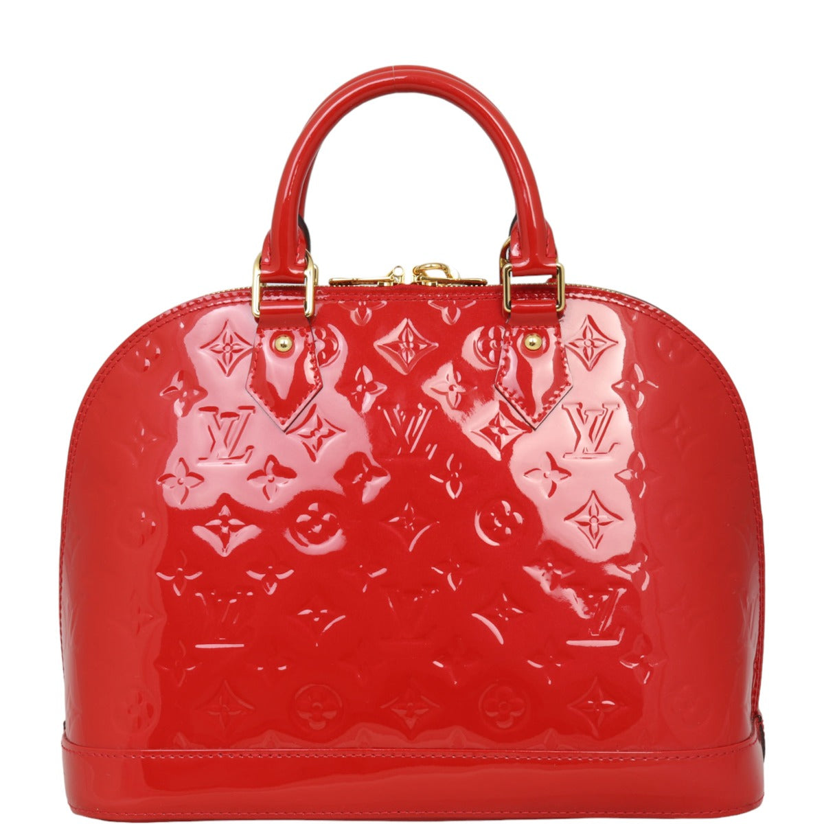 Louis Vuitton Alma PM Monogram Vernis | Cerise Red