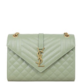 Saint Laurent Monogram Mix Matelasse Envelope Chain Bag Medium