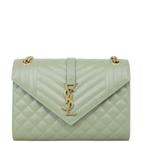 Saint Laurent Monogram Mix Matelasse Envelope Chain Bag Medium