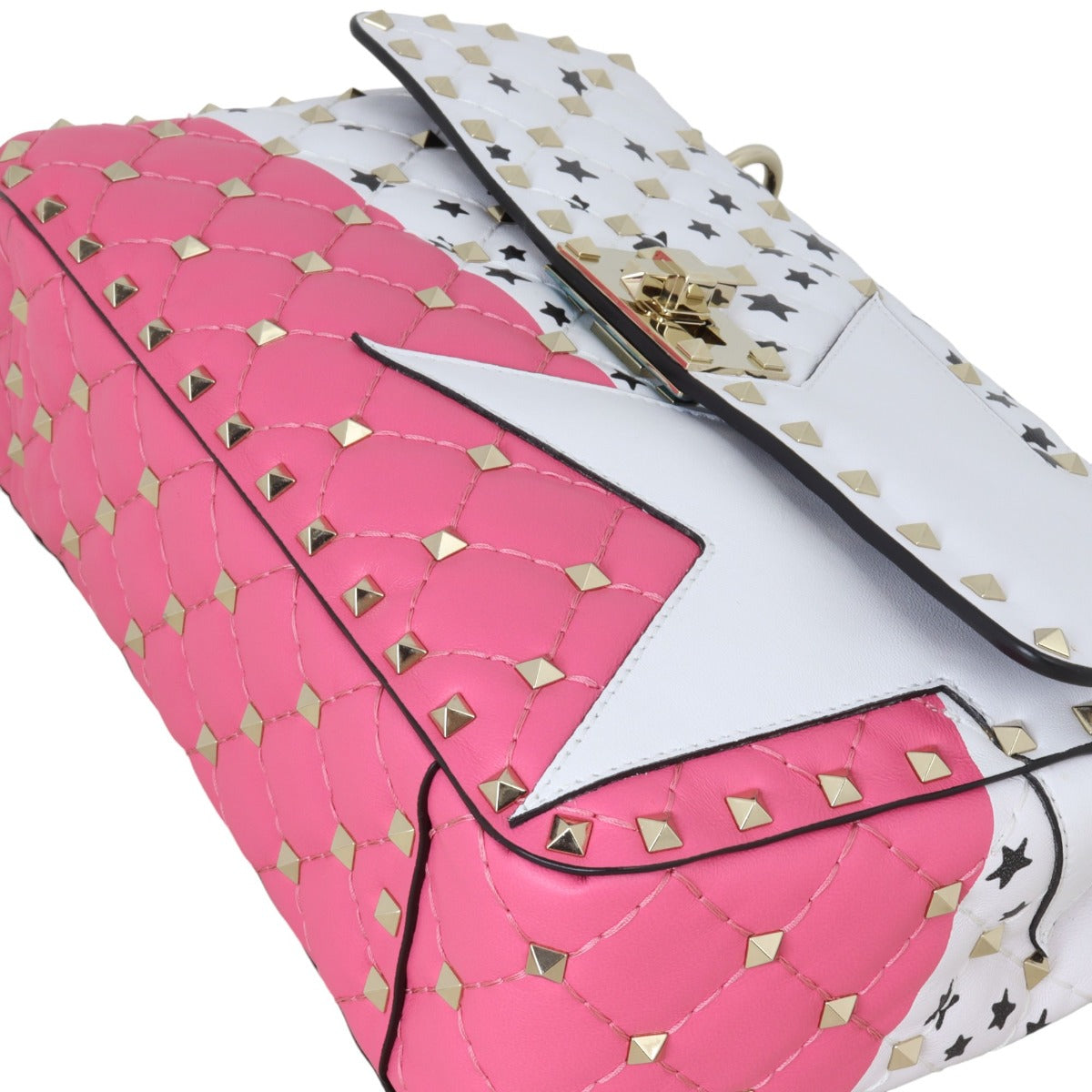 Valentino Rockstud Spike Star Medium Shoulder Bag