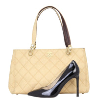 Chanel CC Quilted Canvas Tote