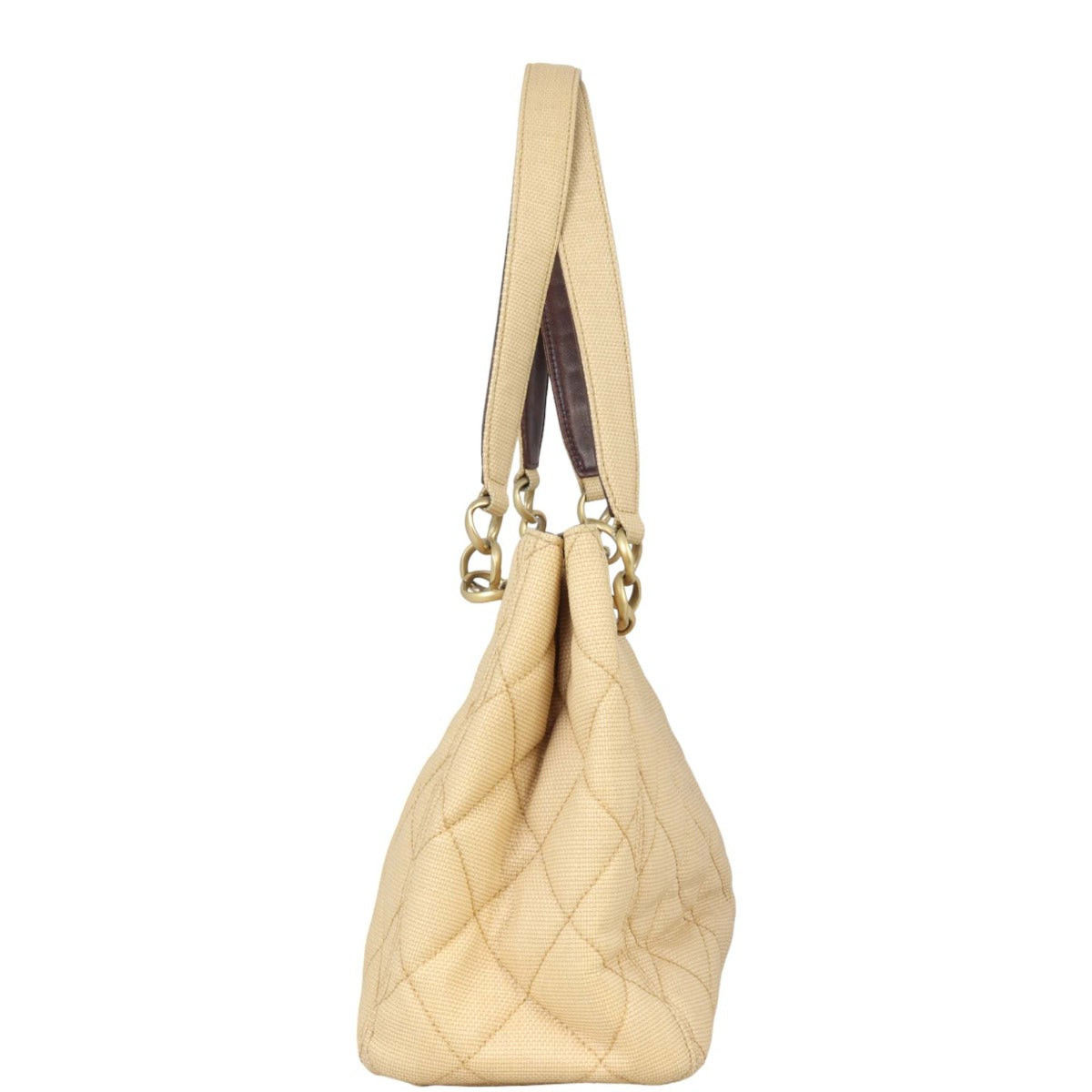 Chanel CC Quilted Canvas Tote