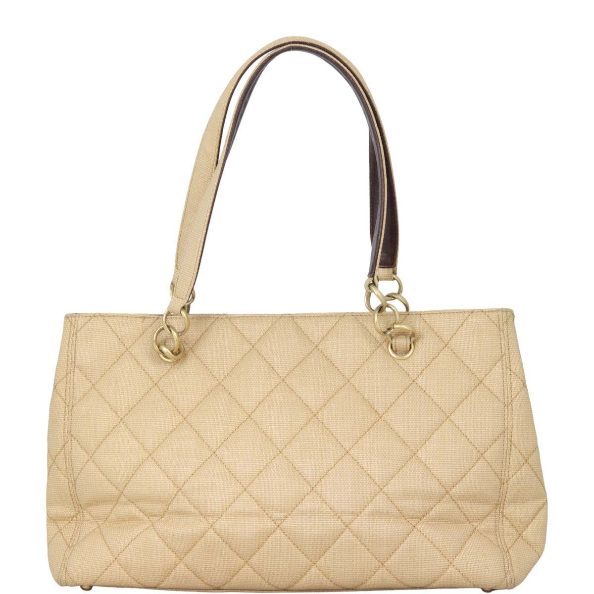 Chanel CC Quilted Canvas Tote