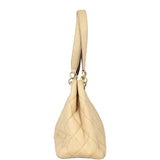 Chanel CC Quilted Canvas Tote