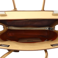 Prada Saffiano Cuir Twist Lock Tote