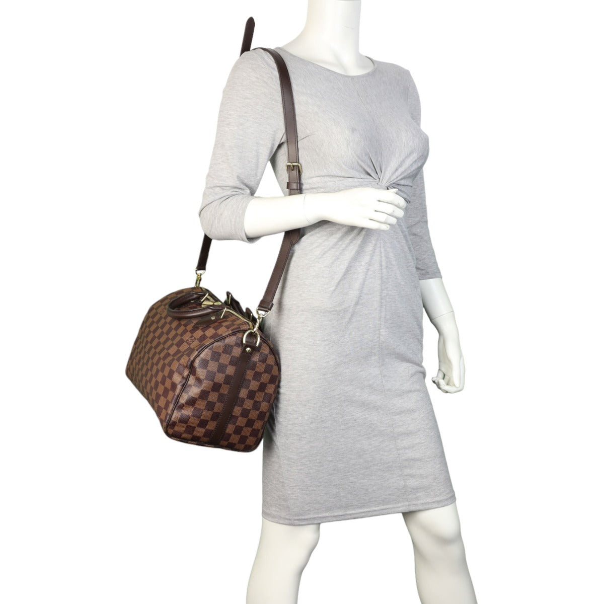 Louis Vuitton Speedy 30 Bandouliere Damier Ebene