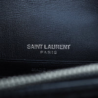 Saint Laurent Sunset Chain Wallet Croc Embossed Interior Stamp