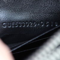 Saint Laurent Sunset Chain Wallet Croc Embossed Date Code