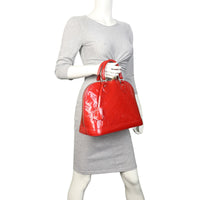 Louis Vuitton Alma PM Monogram Vernis | Cerise Red