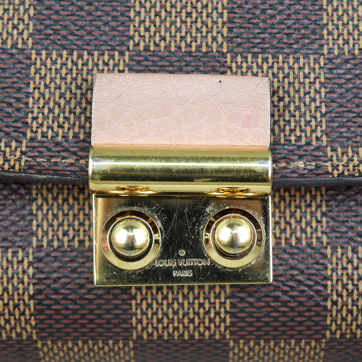 Louis Vuitton Croisette Wallet on Chain Damier Ebene  Hardware