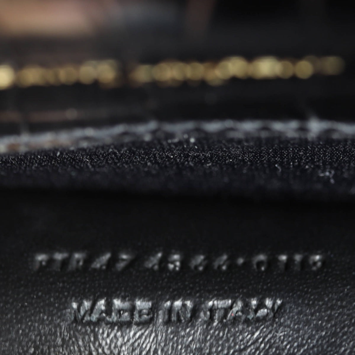 Saint Laurent Kate Tassel Chain Bag Small Croc Embossed Date Code