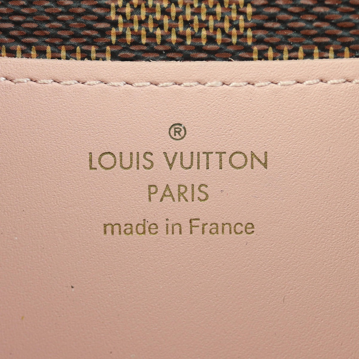Louis Vuitton Croisette Wallet on Chain Damier Ebene  Interior Stamp
