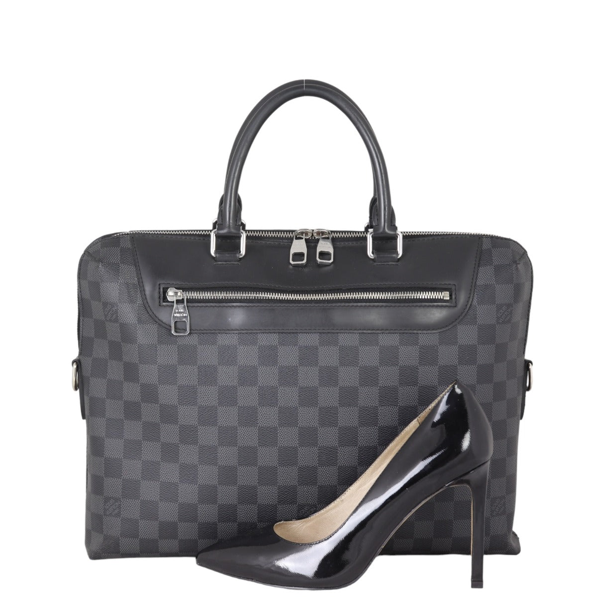 Louis Vuitton Porte Documents Jour Briefcase Damier Graphite