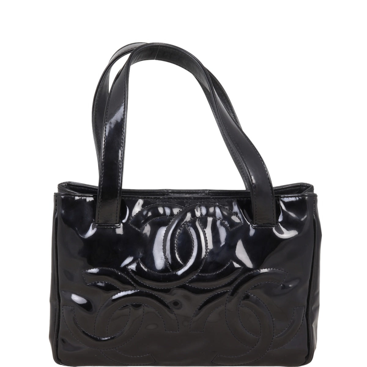 Chanel Triple CC Mini Tote Patent