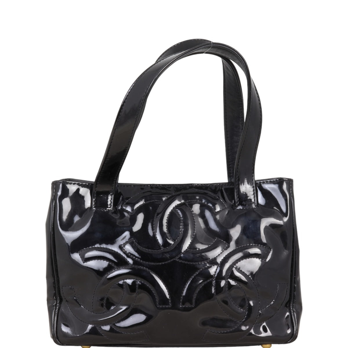 Chanel Triple CC Mini Tote Patent