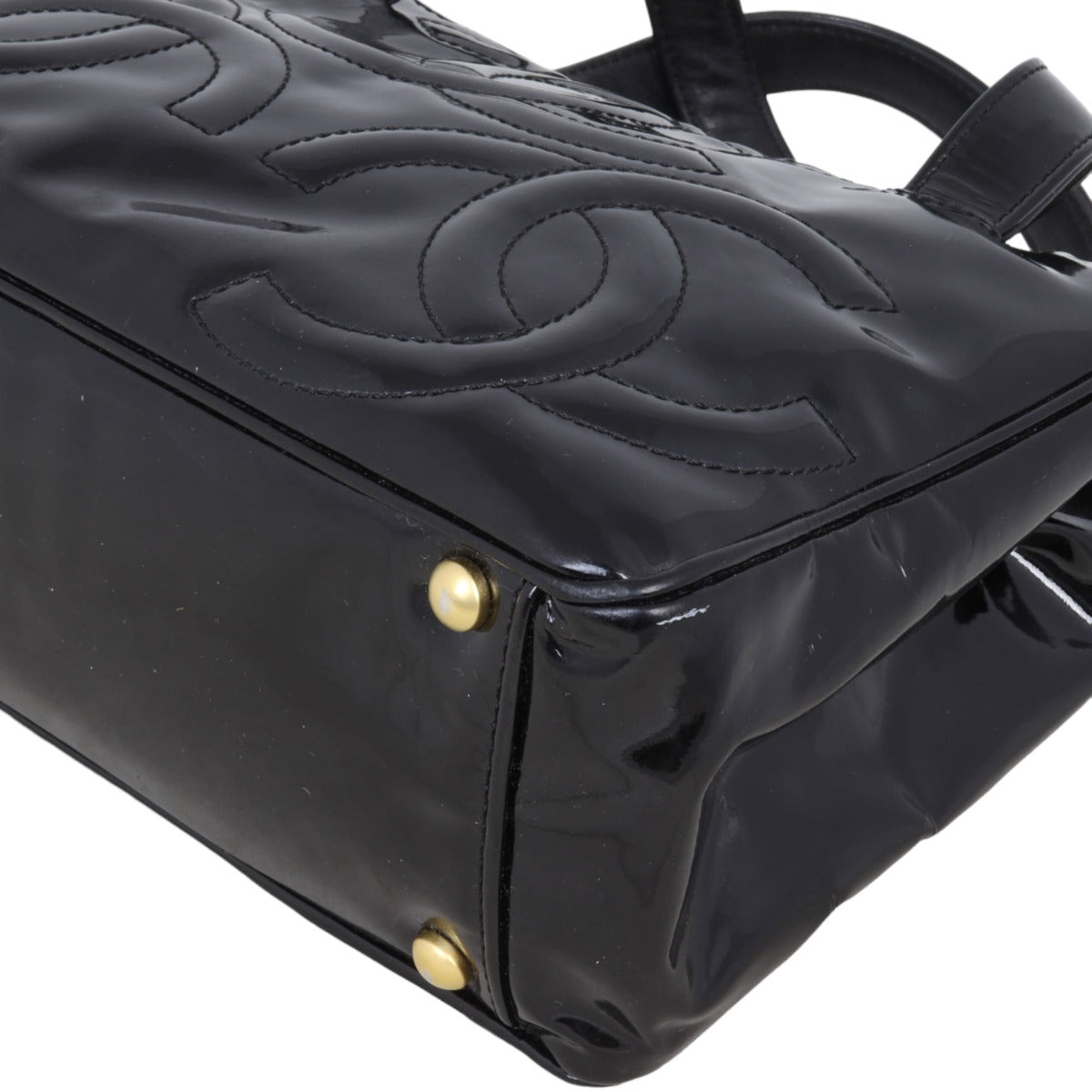 Chanel Triple CC Mini Tote Patent