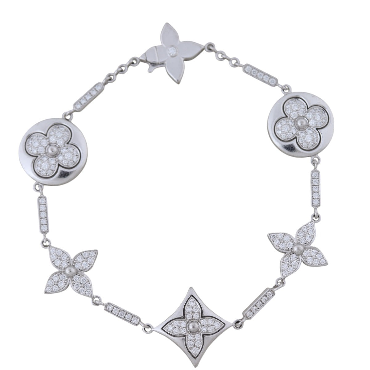 Louis Vuitton Colour Blossom Diamond 18k White Gold Bracelet
