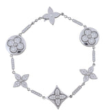 Louis Vuitton Colour Blossom Diamond 18k White Gold Bracelet