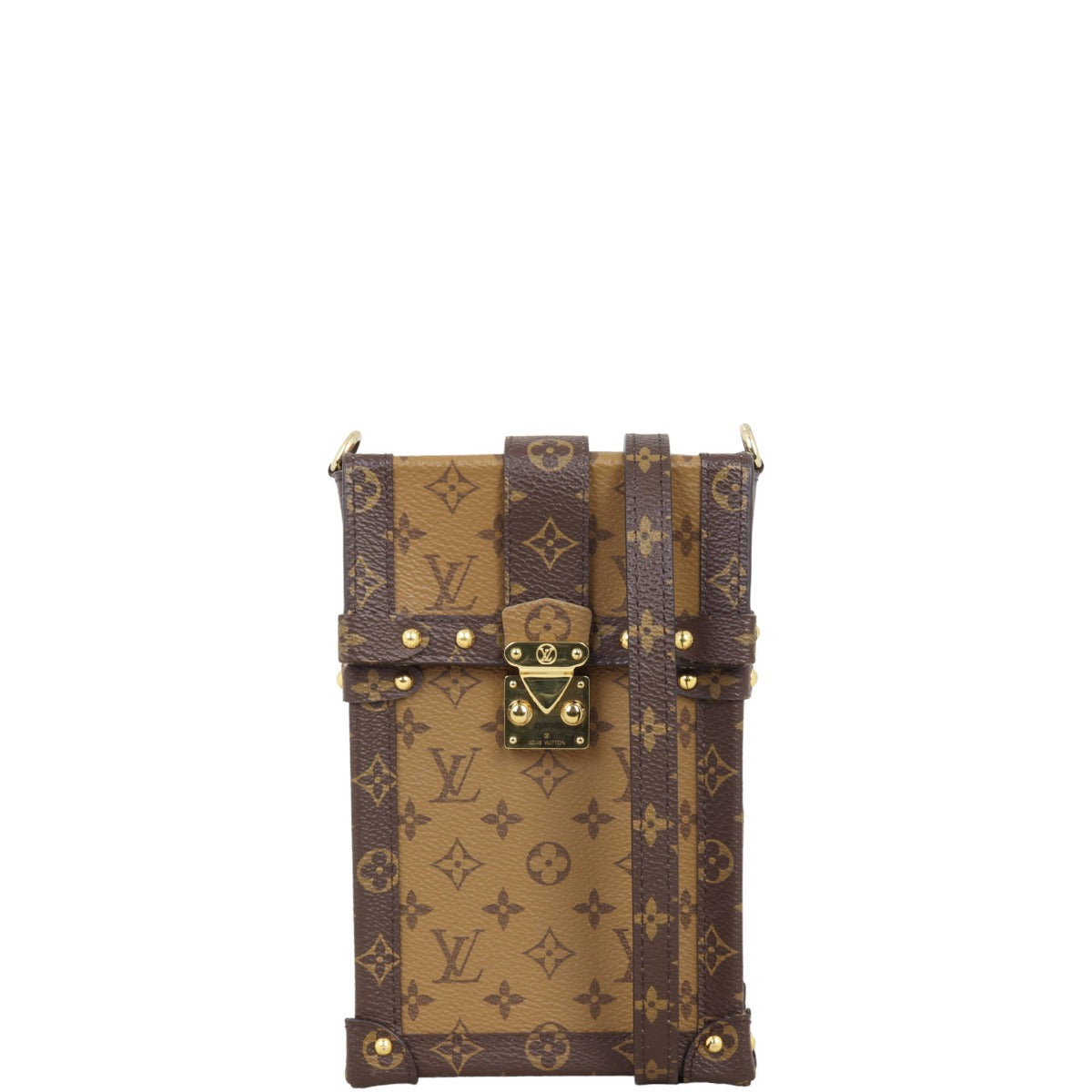 Louis Vuitton Vertical Trunk Pochette Monogram Reverse