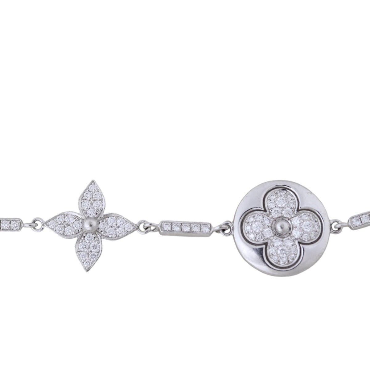 Louis Vuitton Colour Blossom Diamond 18k White Gold Bracelet