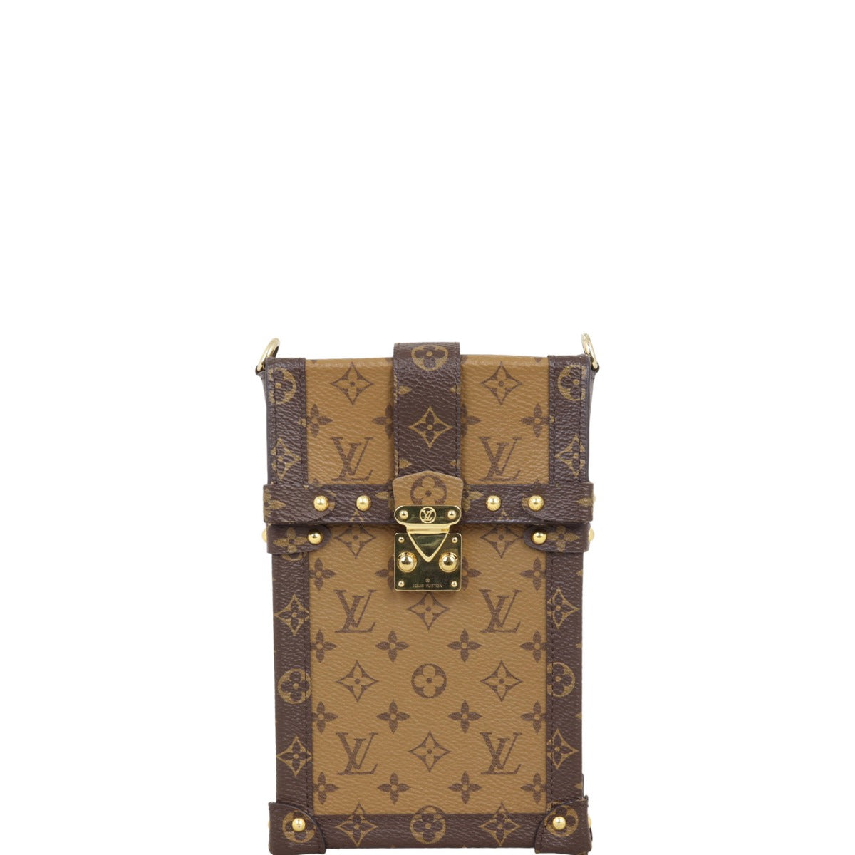 Louis Vuitton Vertical Trunk Pochette Monogram Reverse