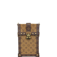 Louis Vuitton Vertical Trunk Pochette Monogram Reverse