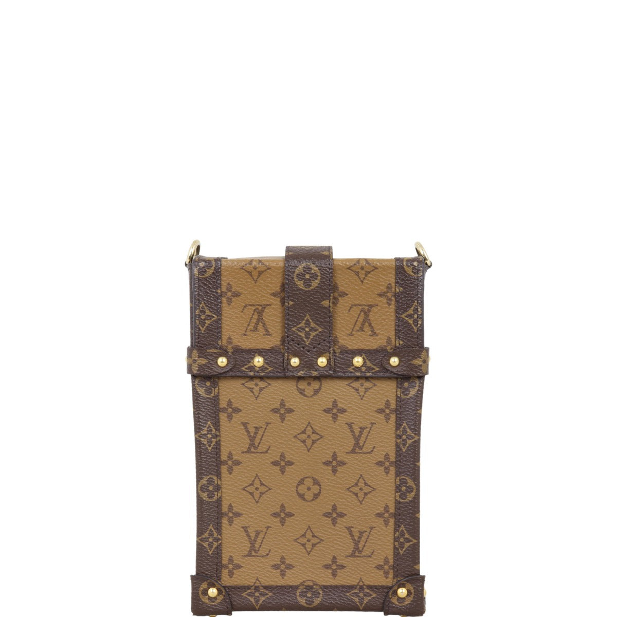 Louis Vuitton Vertical Trunk Pochette Monogram Reverse