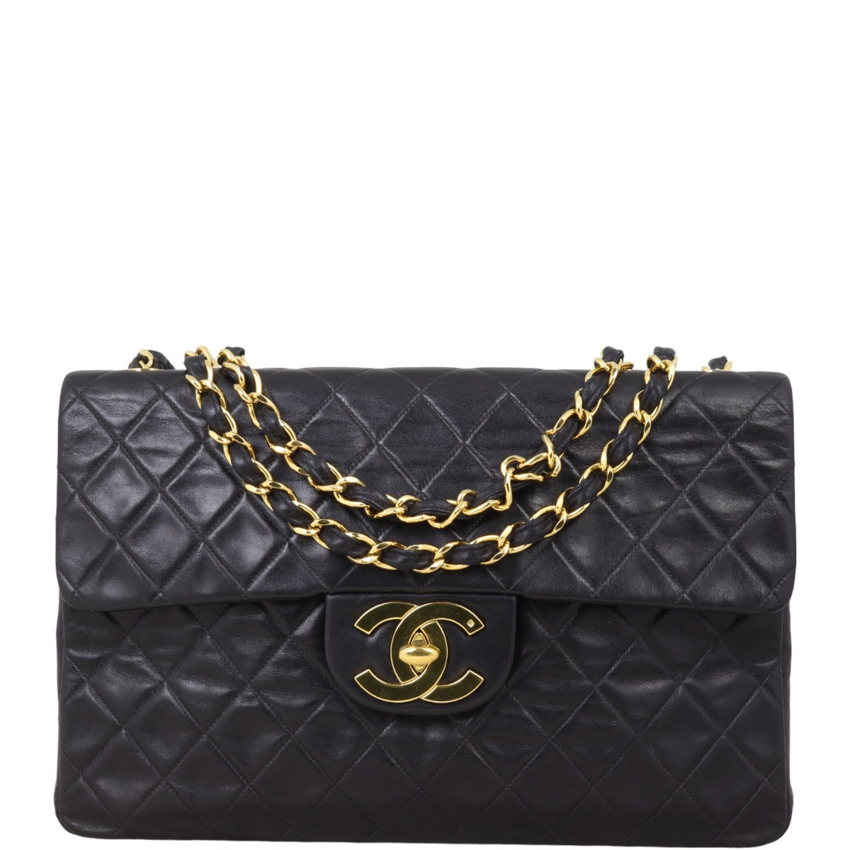 Chanel Maxi Jumbo XL Single Flap | Black