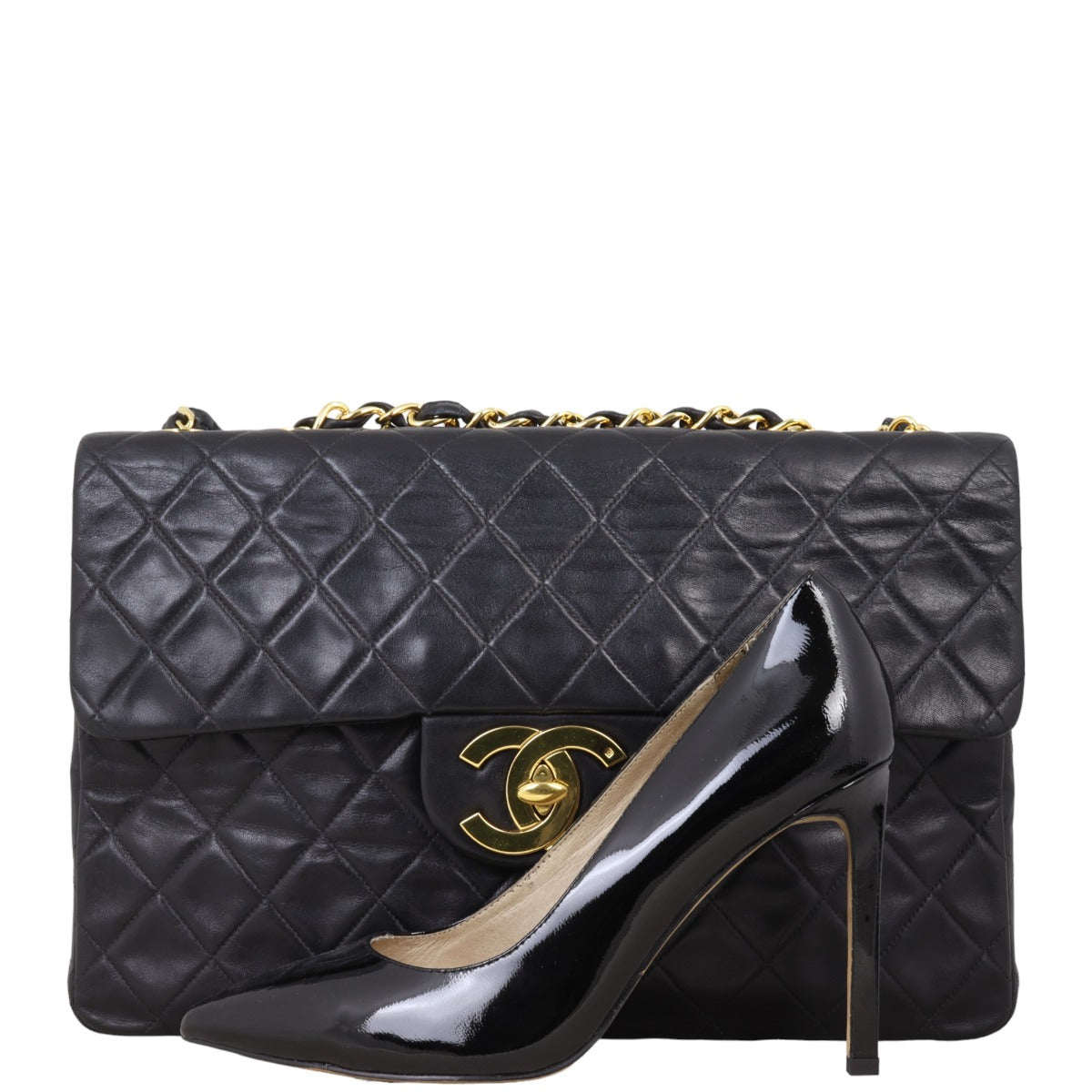 Chanel Maxi Jumbo XL Single Flap | Black