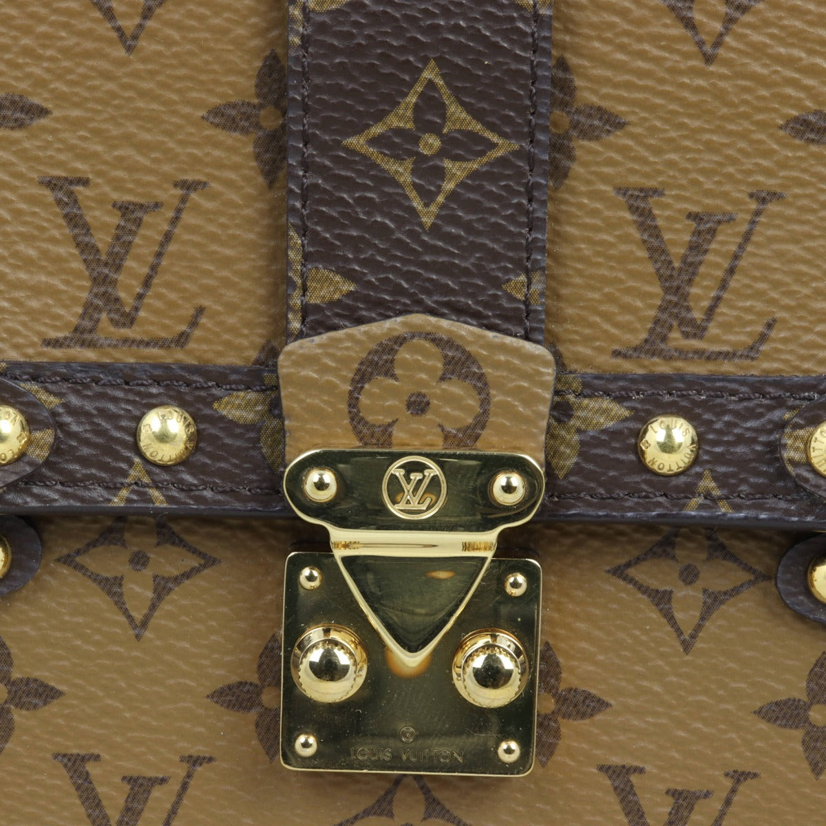 Louis Vuitton Vertical Trunk Pochette Monogram Reverse