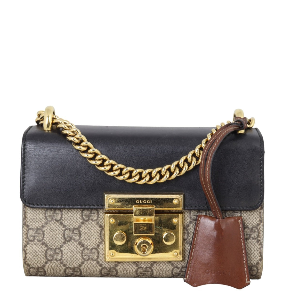 Gucci GG Supreme Padlock Small Shoulder Bag