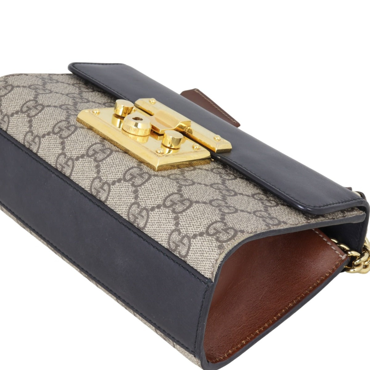 Gucci GG Supreme Padlock Small Shoulder Bag
