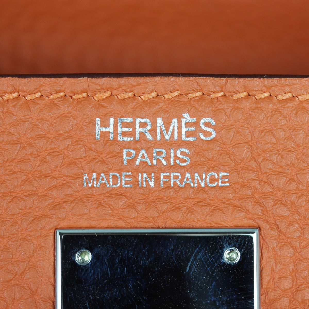 Hermes Kelly 35 Retourne Clemence Interior Stamp