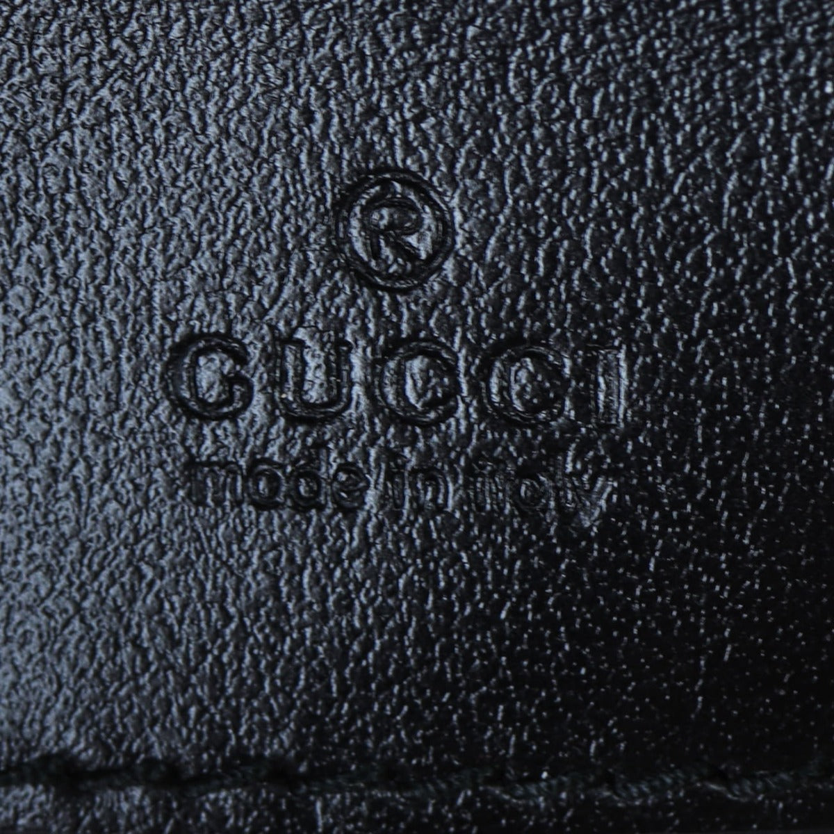 Gucci GG Marmont Mini Zip-Top Camera Bag Interior Stamp