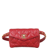 Chanel Vintage Quilted CC Belt Bag