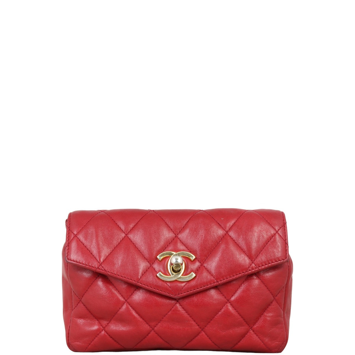 Chanel Vintage Quilted CC Belt Bag