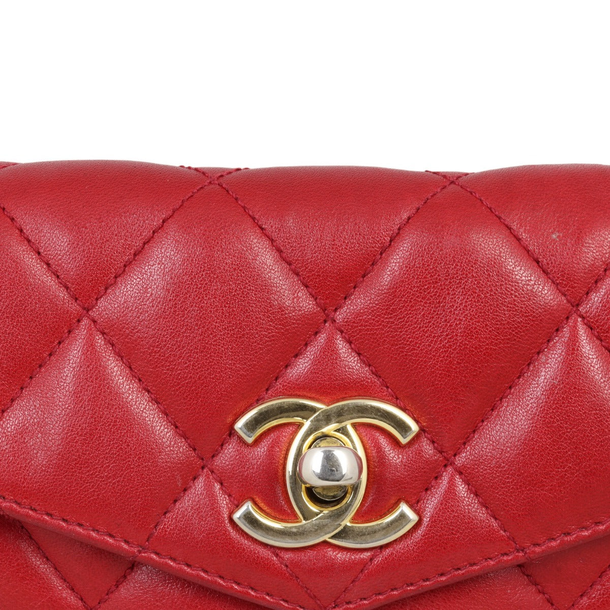 Chanel Vintage Quilted CC Belt Bag
