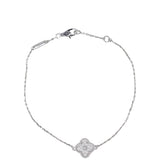 Van Cleef & Arpels Sweet Alhambra 1 Motif Diamond Bracelet