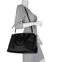 Prada Saffiano Lux Galleria Double Zip Tote Medium