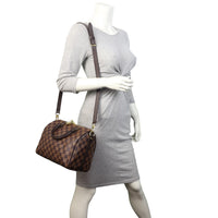 Louis Vuitton Speedy 25 Bandouliere Damier Ebene